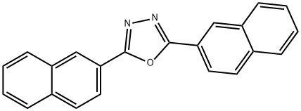 2,5-di(2-naphthyl)-1,3,4-oxadiazole Struktur