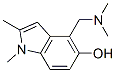 Indol-5-ol, 4-[(dimethylamino)methyl]-1,2-dimethyl- (8CI) Struktur