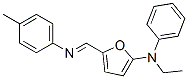 2-Furanamine,  N-ethyl-N-phenyl-5-(N-p-tolylformimidoyl)-  (8CI) Struktur