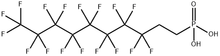 (3,3,4,4,5,5,6,6,7,7,8,8,9,9,10,10,10-Heptadecafluorodec-1-yl)phosphonic acid Struktur