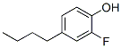 Phenol,  4-butyl-2-fluoro- Struktur