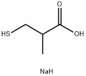 sodium 3-mercapto-2-methylpropionate Struktur