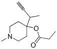 4-Piperidinol,1-methyl-4-(1-methyl-2-propynyl)-,propionate(ester)(8CI) Struktur