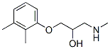 2-Propanol,1-(methylamino)-3-(2,3-xylyloxy)-,()-(8CI) Struktur