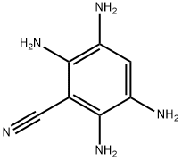 Benzonitrile,  2,3,5,6-tetraamino- Struktur