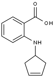 Benzoic acid, 2-(3-cyclopenten-1-ylamino)- (9CI) Struktur