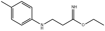 Propionimidic acid, 3-p-toluidino-, ethyl ester (8CI) Struktur