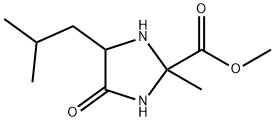 2-Imidazolidinecarboxylicacid,4-isobutyl-2-methyl-5-oxo-,methylester(8CI) Struktur