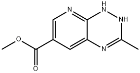 Pyrido[3,2-e]-as-triazine-6-carboxylic acid, 1,2-dihydro-3-methyl-, methyl ester (8CI) Struktur