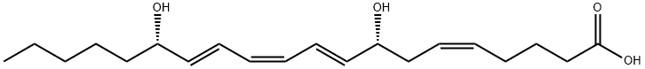 (8R,15S)-Dihydroxy-(5Z,9E,11Z,13E)-eicosatetraenoic Acid Struktur