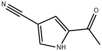 1H-Pyrrole-3-carbonitrile, 5-acetyl- (9CI) Struktur