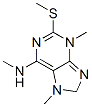 Adenine, N,3,7-trimethyl-2-(methylthio)- (8CI) Struktur