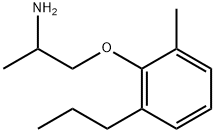 Ethylamine, 1-methyl-2-[(6-propyl-o-tolyl)oxy]- (8CI) Struktur