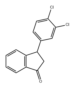 3-(3,4-dichlorophenyl)indan-1-one Struktur