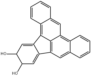 12,13-dihydro-12,13-dihydroxydibenzo(a,e)fluoranthene Struktur