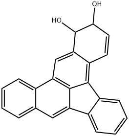 3,4-dihydro-3,4-dihydroxydibenzo(a,e)fluoranthene Struktur