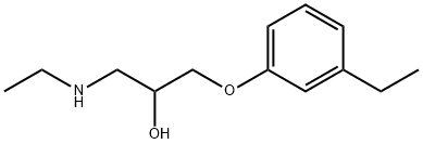 2-Propanol,1-(ethylamino)-3-(m-ethylphenoxy)-,()-(8CI) Struktur