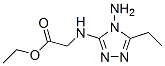 Glycine, N-(4-amino-5-ethyl-4H-1,2,4-triazol-3-yl)-, ethyl ester (8CI) Struktur