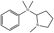 Pyrrolidine, 2-(dimethylphenylsilyl)-1-methyl- (9CI) Struktur