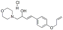 (E)-1-morpholin-4-yl-4-(4-prop-2-enoxyphenyl)but-3-en-2-ol hydrochlori de Struktur