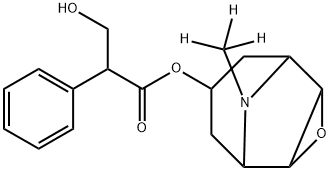 SCOPOLAMINE HYDROCHLORIDE, [N-METHYL-3H] Struktur