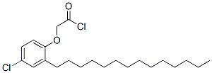 (4-chloro-2-tetradecylphenoxy)acetyl chloride Struktur