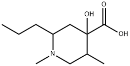 Isonipecotic acid, 4-hydroxy-1,5-dimethyl-2-propyl- (8CI) Struktur