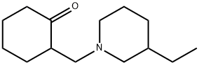 Cyclohexanone, 2-[(3-ethyl-1-piperidinyl)methyl]- (9CI) Struktur