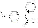 2-(4-Methoxyphenyl)-2-Morpholinoacetic Acid Struktur