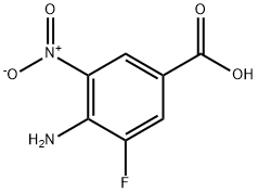 Benzoic acid, 4-amino-3-fluoro-5-nitro- (9CI) Struktur