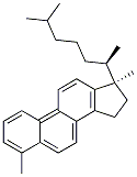 18,19-Dinorcholesta-1,3,5,7,9,11,13-heptaene, 4,17-dimethyl-, (17alpha )- Struktur