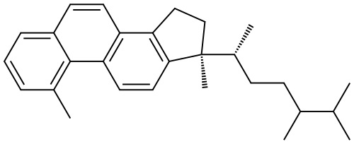 C28/C29 1-METHYL TRIAROMATIC STERANES Struktur