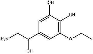 1,2-Benzenediol, 5-(2-amino-1-hydroxyethyl)-3-ethoxy- (9CI) Struktur