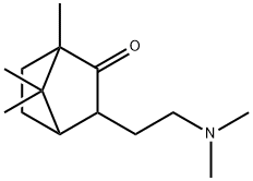 Bicyclo[2.2.1]heptan-2-one, 3-[2-(dimethylamino)ethyl]-1,7,7-trimethyl- (9CI) Struktur