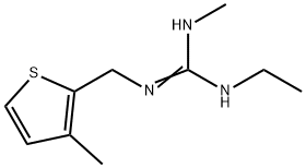 Guanidine, N-ethyl-N-methyl-N-[(3-methyl-2-thienyl)methyl]- (9CI) Struktur