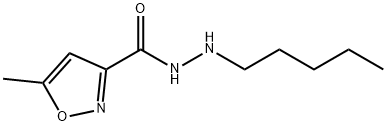 3-Isoxazolecarboxylicacid,5-methyl-,2-pentylhydrazide(9CI) Struktur