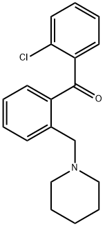 2-CHLORO-2'-PIPERIDINOMETHYL BENZOPHENONE Struktur