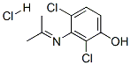 2,4-dichloro-3-[(1-methylethylidene)amino]phenol hydrochloride Struktur