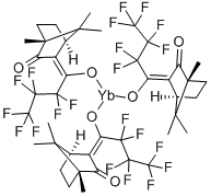 YTTERBIUM TRIS[3-(HEPTAFLUOROPROPYLHYDROXYMETHYLENE)-(-)-CAMPHORATE] Struktur