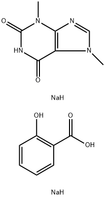 Sodium salicylate theobromine Struktur