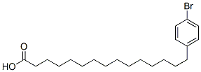 15-(4-bromophenyl)pentadecanoic acid Struktur