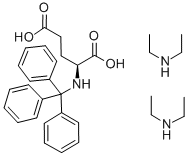 N-TRITYL-L-GLUTAMIC ACID BIS(DIETHYL AMMONIUM) SALT Struktur