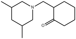 Cyclohexanone, 2-[(3,5-dimethyl-1-piperidinyl)methyl]- (9CI) Struktur