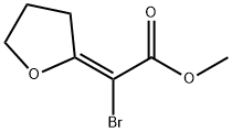 METHYL Z-BROMO-(DIHYDROFURAN-2-YLIDENE)ACETATE Struktur