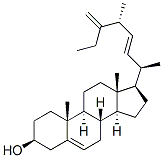 (22E,24R)-24,26-dimethylcholesta-5,22,25(27)-trien-3beta-ol Struktur