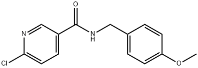 6-Chloro-N-(4-methoxy-benzyl)-nicotinamide Struktur