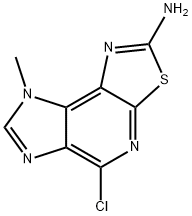 5-CHLORO-8-METHYL-8H-IMIDAZO[4,5-D]THIAZOLO[5,4-B]PYRIDIN-2-AMINE Struktur