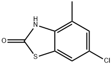 2(3H)-Benzothiazolone,6-chloro-4-methyl-(9CI) Struktur