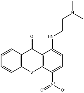 9H-Thioxanthen-9-one, 1-[[2-(dimethylamino)ethyl]amino]-4-nitro- Struktur