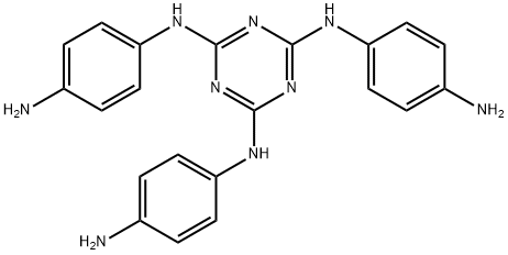 2,4,6-tris((p-aminoanilino)-1,3,5-triazine  Struktur